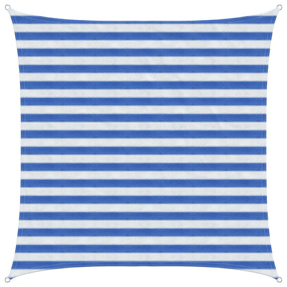 Zonneschaduwzeil Blauw en Wit 2 x 2 m HDPE