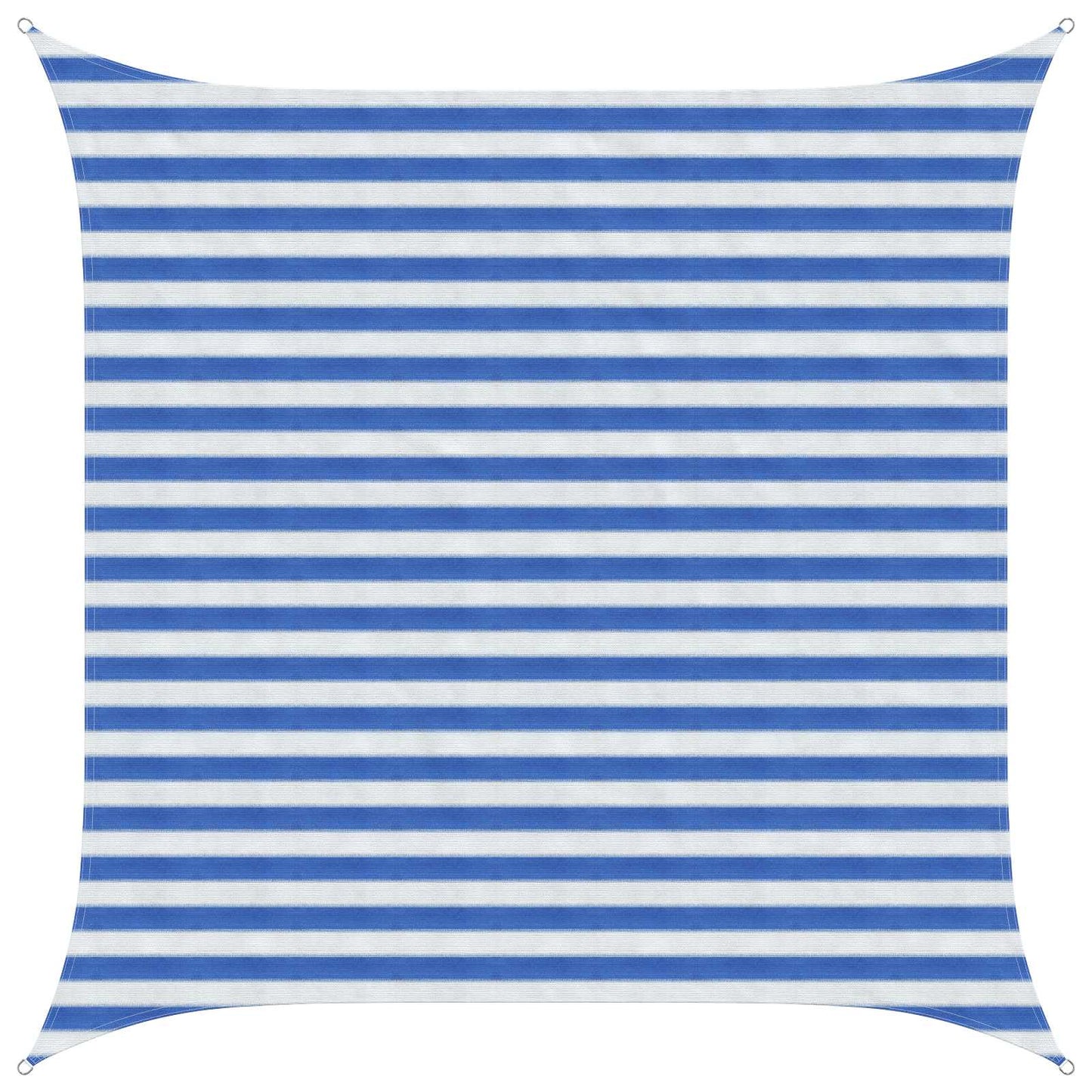 Zonneschaduwzeil Blauw en Wit 2,5 x 2,5 m HDPE