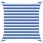 Sun Shade Sail Blue and White 3.6 x 3.6 m HDPE