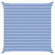 Zonneschermzeil 4 x 4 m blauw wit HDPE