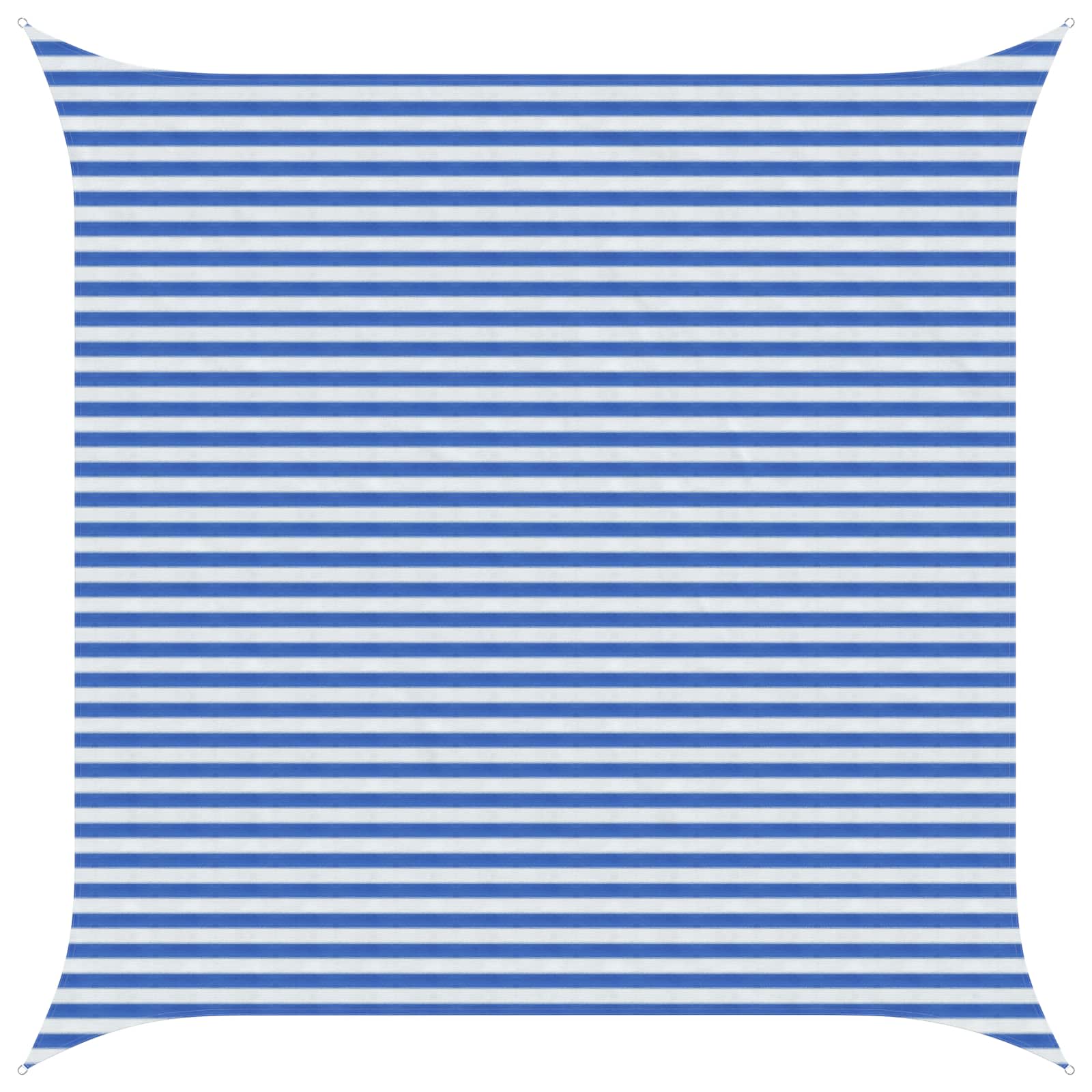 Zonneschaduwzeil Blauw en Wit 4,5 x 4,5 m HDPE