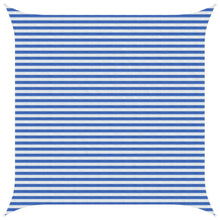 Zonneschaduwzeil Blauw en Wit 4,5 x 4,5 m HDPE