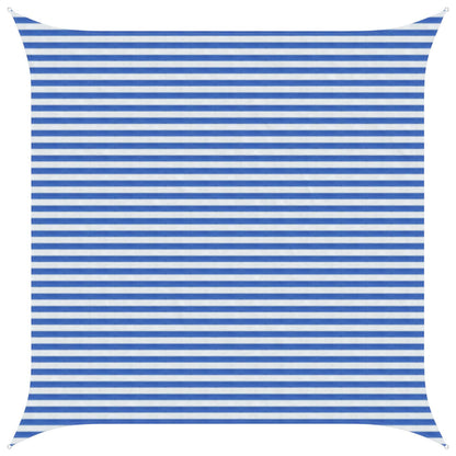 Zonneschaduwzeil Blauw en Wit 4,5 x 4,5 m HDPE