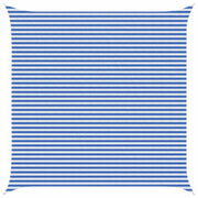 Zonnescherm 5 x 5 m blauw wit HDPE