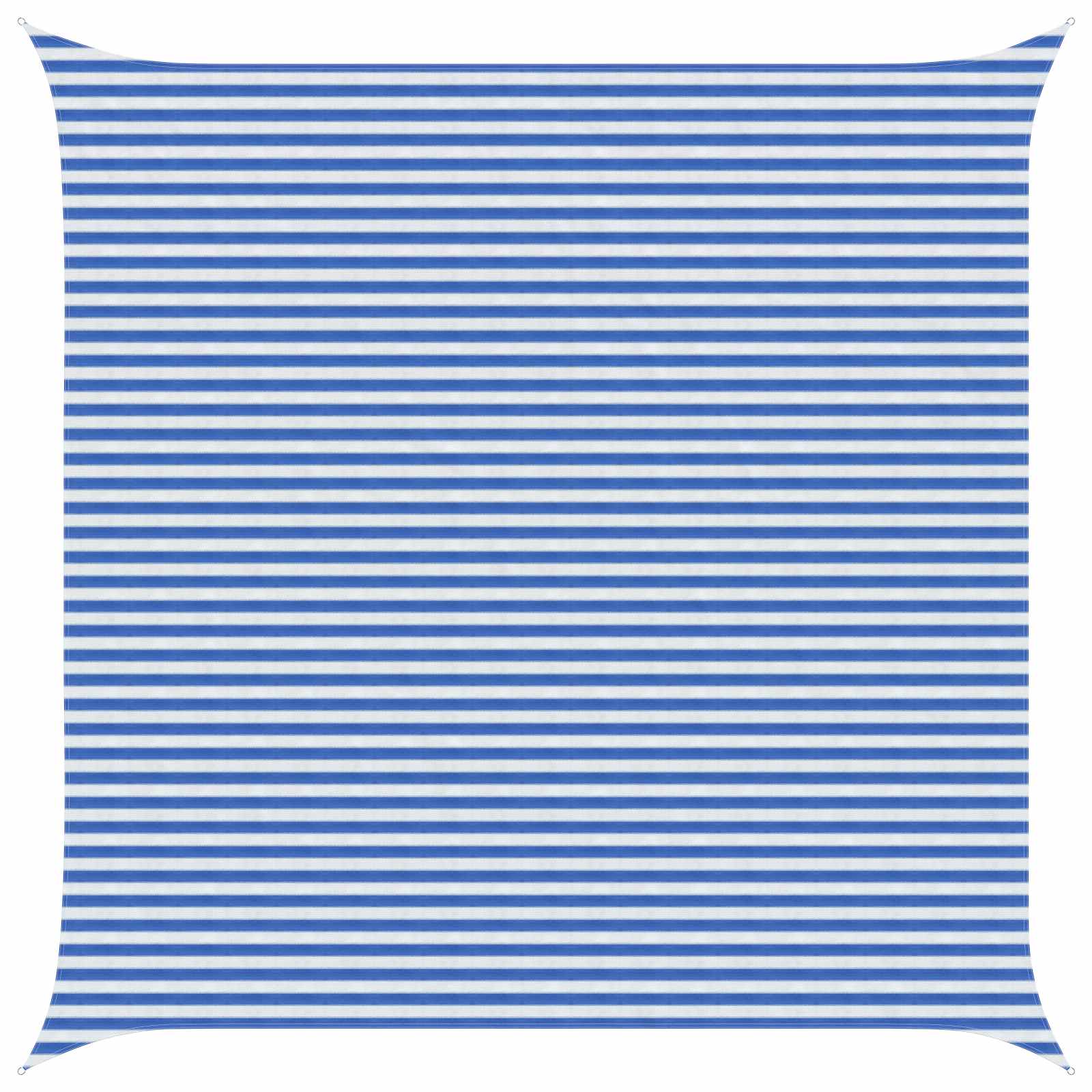 Zonneschaduwzeil Blauw en Wit 5 x 5 m HDPE