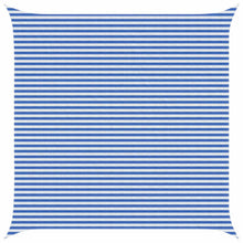 Zonneschaduwzeil Blauw en Wit 5 x 5 m HDPE