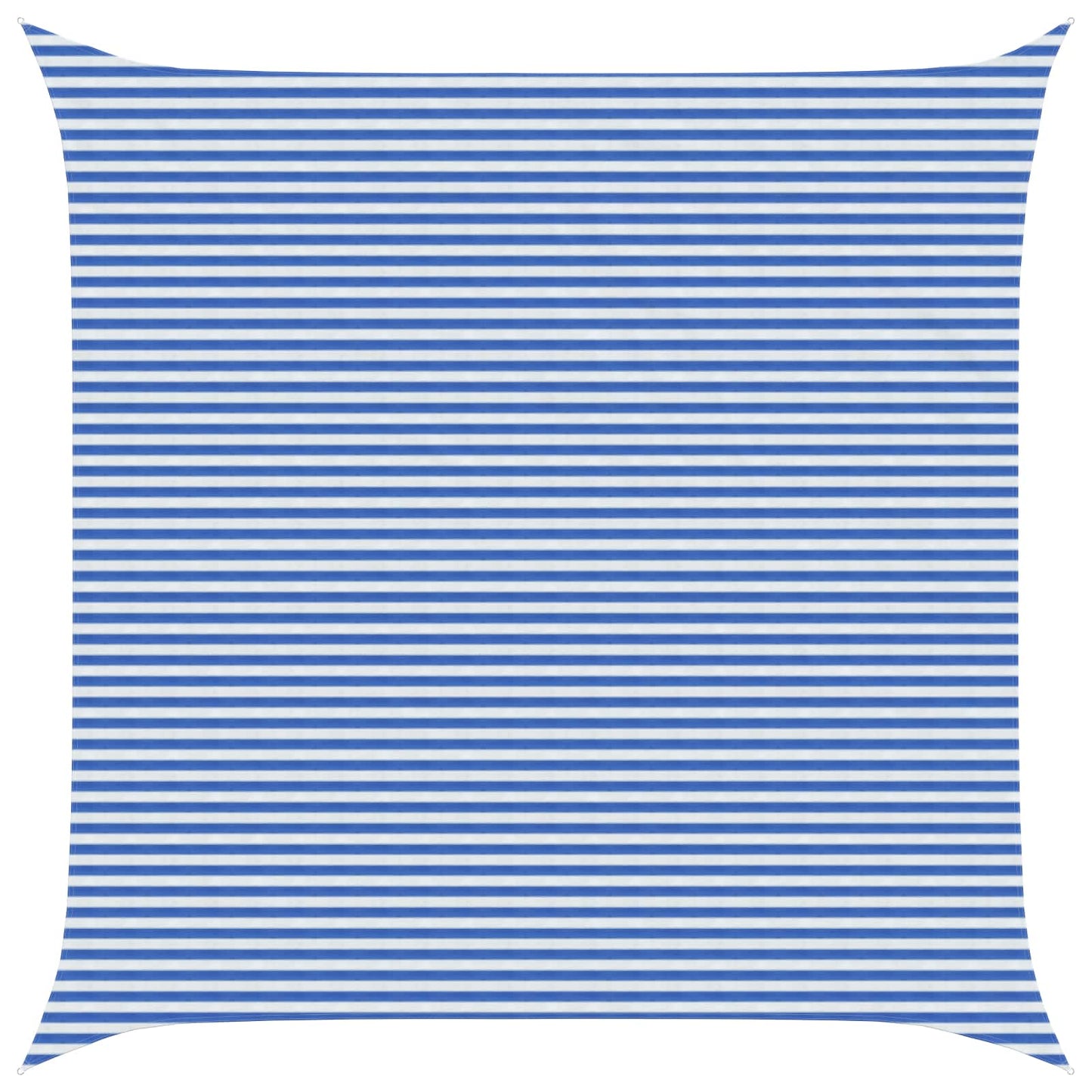 Zonneschaduwzeil Blauw en Wit 6 x 6 m HDPE
