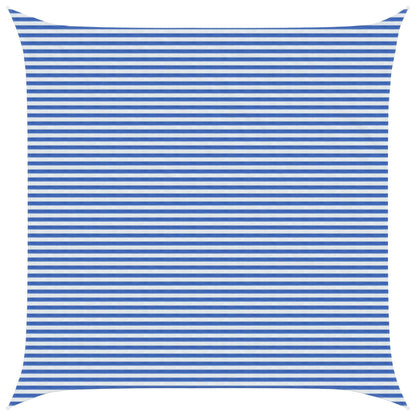 Zonneschaduwzeil Blauw en Wit 6 x 6 m HDPE