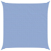 Zonneschermzeil 7x7 m blauw wit HDPE