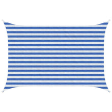 Zonneschaduwzeil Blauw en Wit 2 x 2,5 m HDPE
