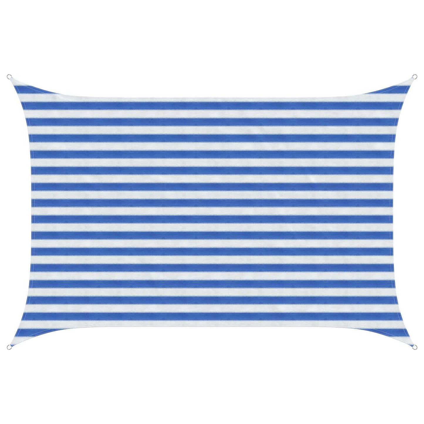Zonneschaduwzeil Blauw en Wit 2 x 3 m HDPE