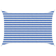 Zonneschermzeil 2 x 3,5 m blauw wit HDPE
