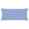Zonneschaduwzeil Blauw en Wit 2 x 4,5 m HDPE