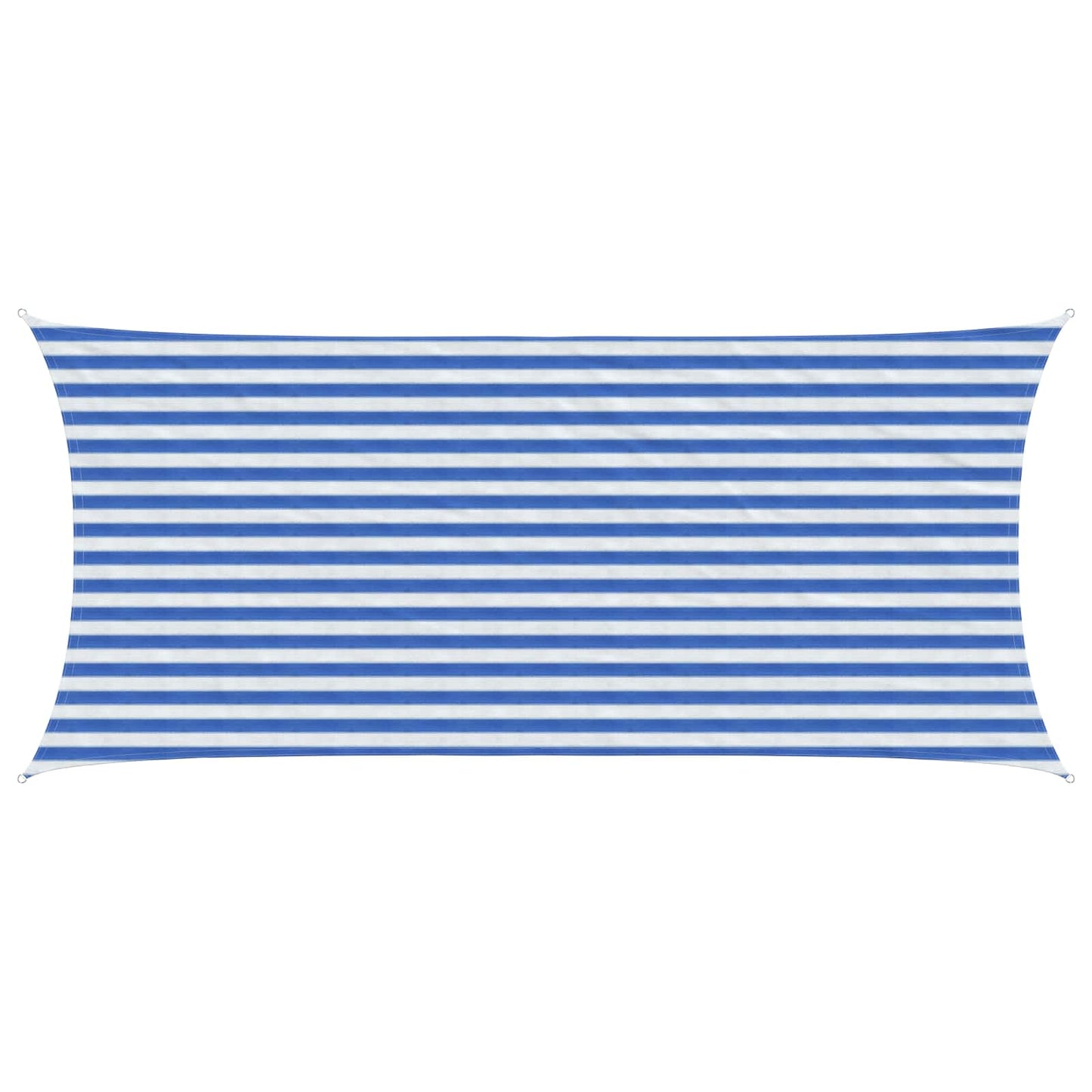 Zonneschaduwzeil Blauw en Wit 2 x 4,5 m HDPE