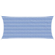 Zonneschermzeil 2 x 5 m blauw wit HDPE