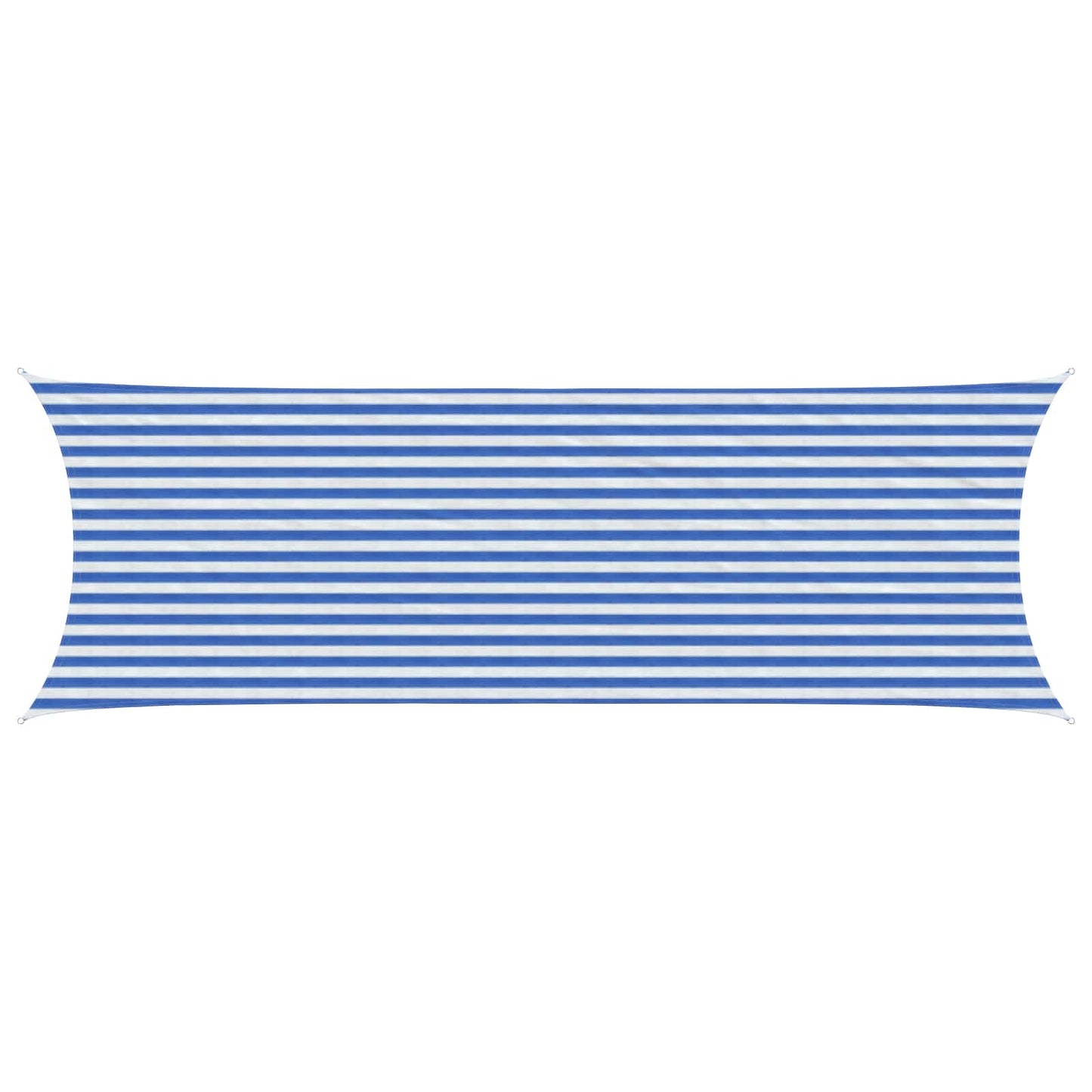 Zonneschaduwzeil Blauw en Wit 2 x 6 m HDPE