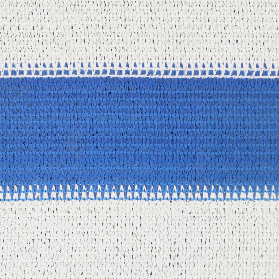 Zonneschaduwzeil Blauw en Wit 2 x 6 m HDPE