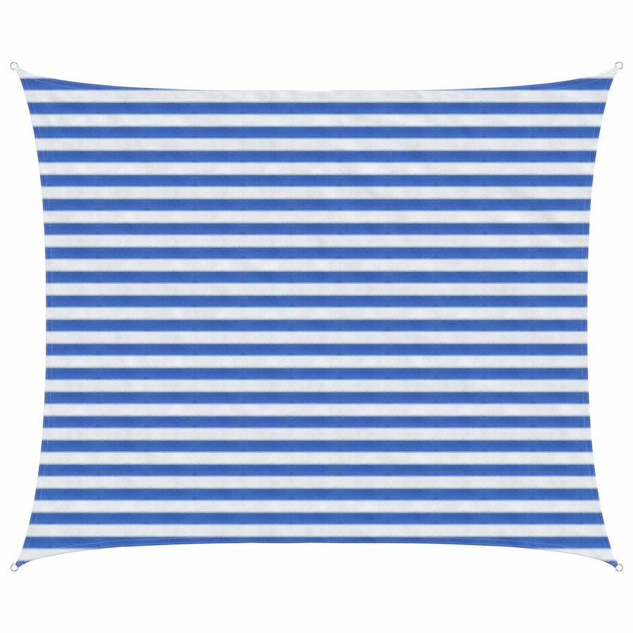 Zonneschaduwzeil Blauw en Wit 2,5 x 3 m HDPE