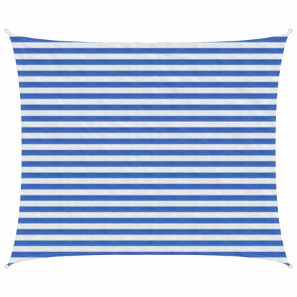 Zonneschaduwzeil Blauw en Wit 2,5 x 4 m HDPE