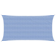 Zonnescherm 2,5 x 4,5 m blauw wit HDPE