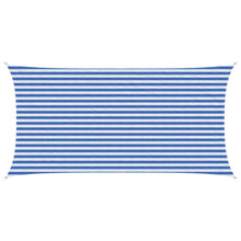 Zonneschaduwzeil Blauw en Wit 2,5 x 4,5 m HDPE