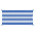 Zonneschaduwzeil Blauw en Wit 2,5 x 5 m HDPE