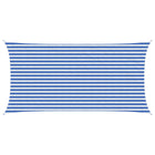 Sun Shade Sail Blue and White 2.5 x 5 m HDPE