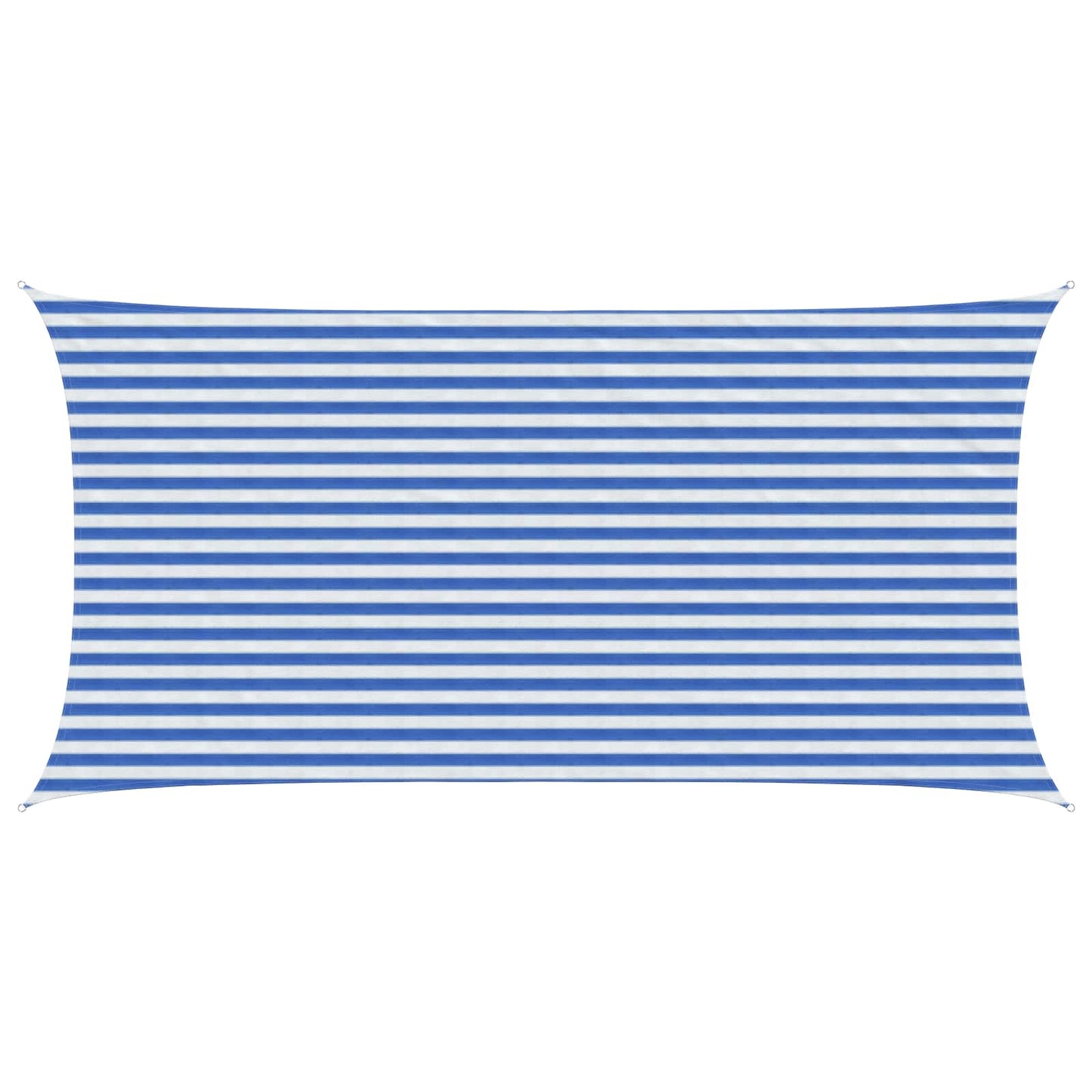 Zonneschaduwzeil Blauw en Wit 2,5 x 5 m HDPE