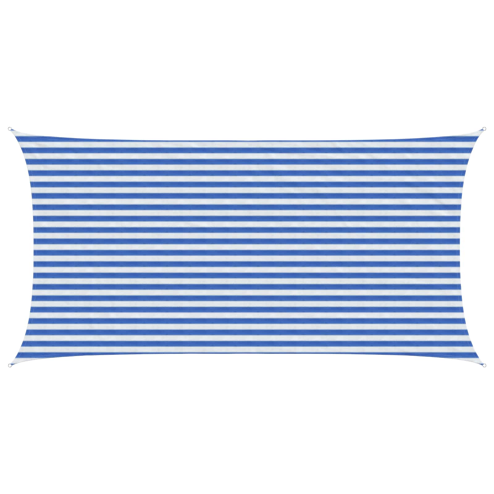 Zonneschaduwzeil Blauw en Wit 2,5 x 5 m HDPE