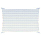 Sun Shade Sail Blue and White 3 x 4.5 m HDPE
