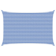 Zonneschaduwzeil Blauw en Wit 3 x 4,5 m HDPE