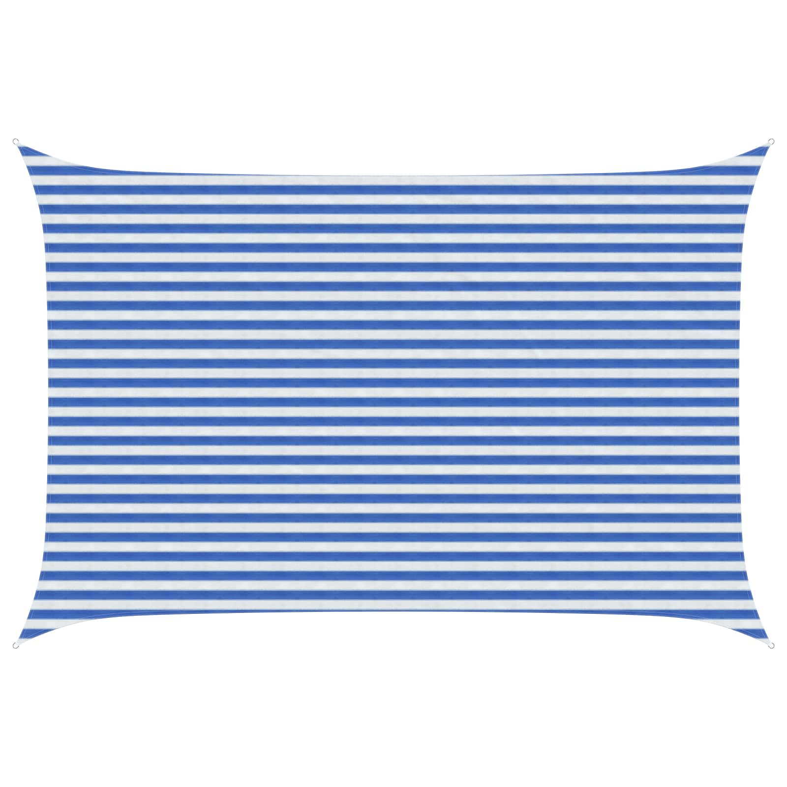 Zonneschaduwzeil Blauw en Wit 3 x 5 m HDPE
