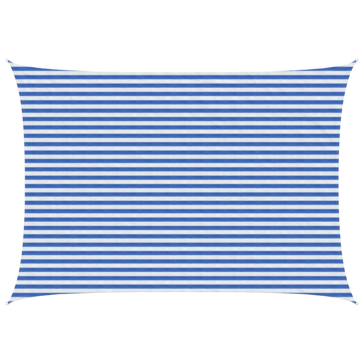 Zonneschaduwzeil Blauw en Wit 3,5 x 4,5 m HDPE