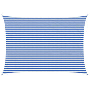 Zonneschermzeil 3,5 x 4,5 m blauw wit HDPE
