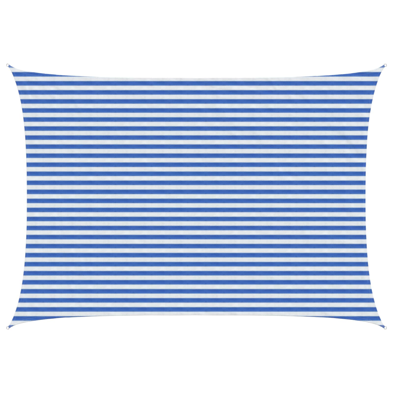 Zonneschaduwzeil Blauw en Wit 3,5 x 4,5 m HDPE