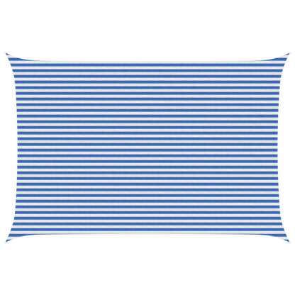Zonneschaduwzeil Blauw en Wit 4 x 5 m HDPE