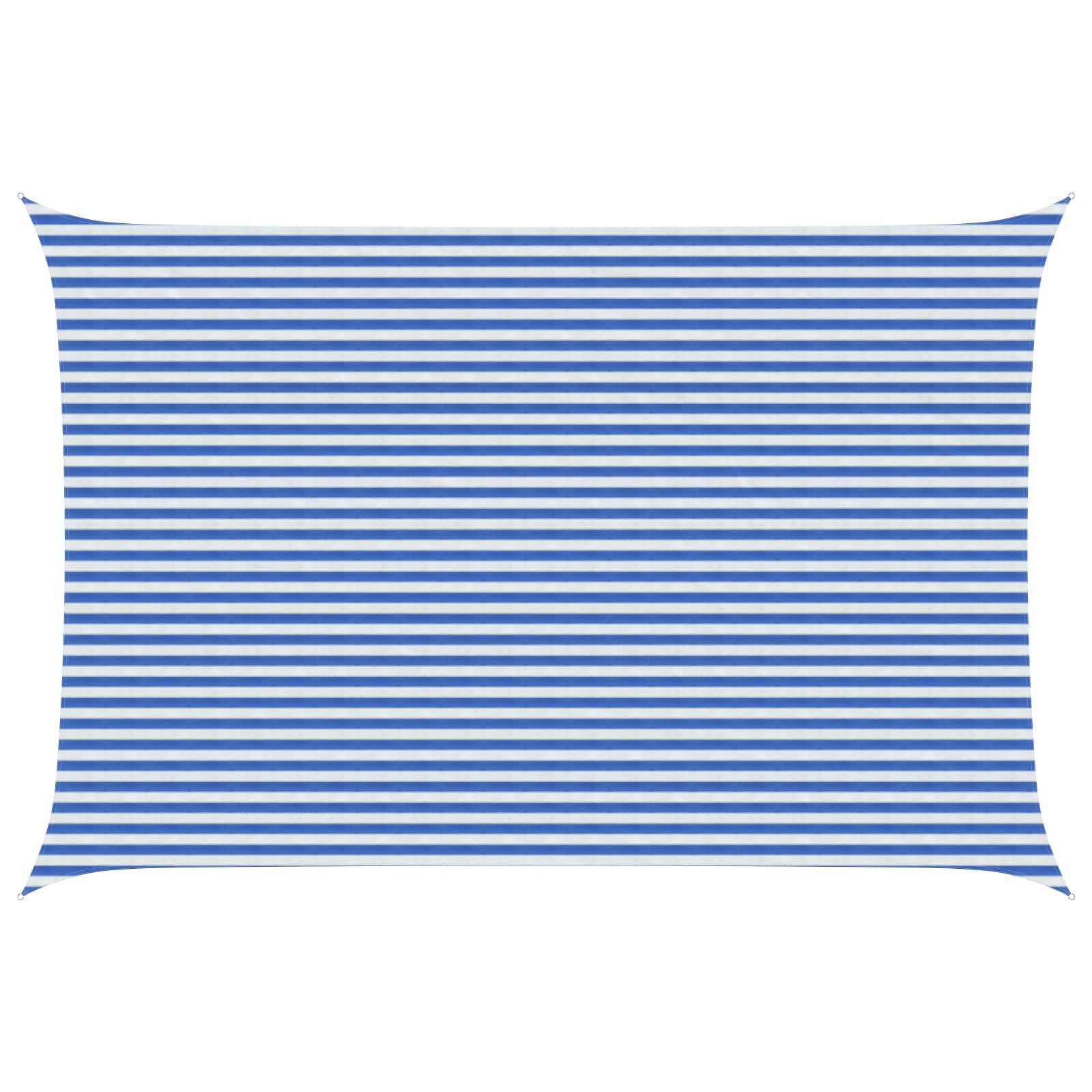 Zonneschaduwzeil Blauw en Wit 4 x 6 m HDPE