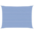 Sun Shade Sail Blue and White 5 x 6 m HDPE