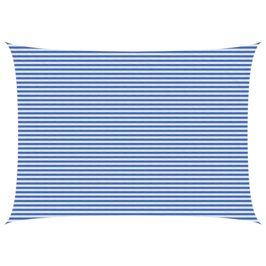 Zonneschaduwzeil Blauw en Wit 5 x 6 m HDPE