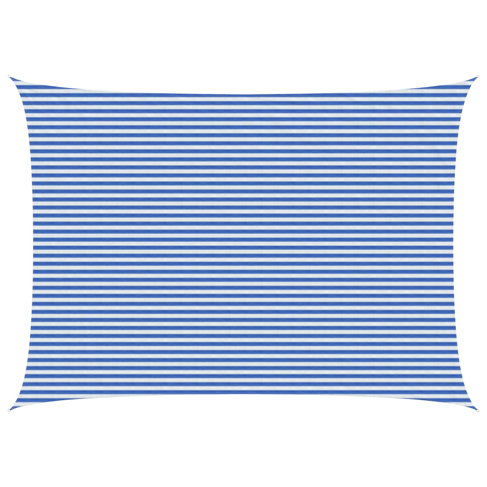 Zonneschaduwzeil Blauw en Wit 5 x 7 m HDPE