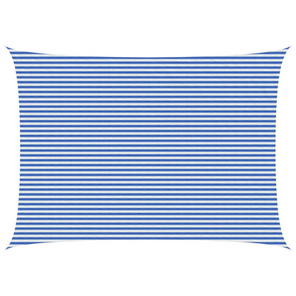 Zonneschaduwzeil Blauw en Wit 5 x 8 m HDPE