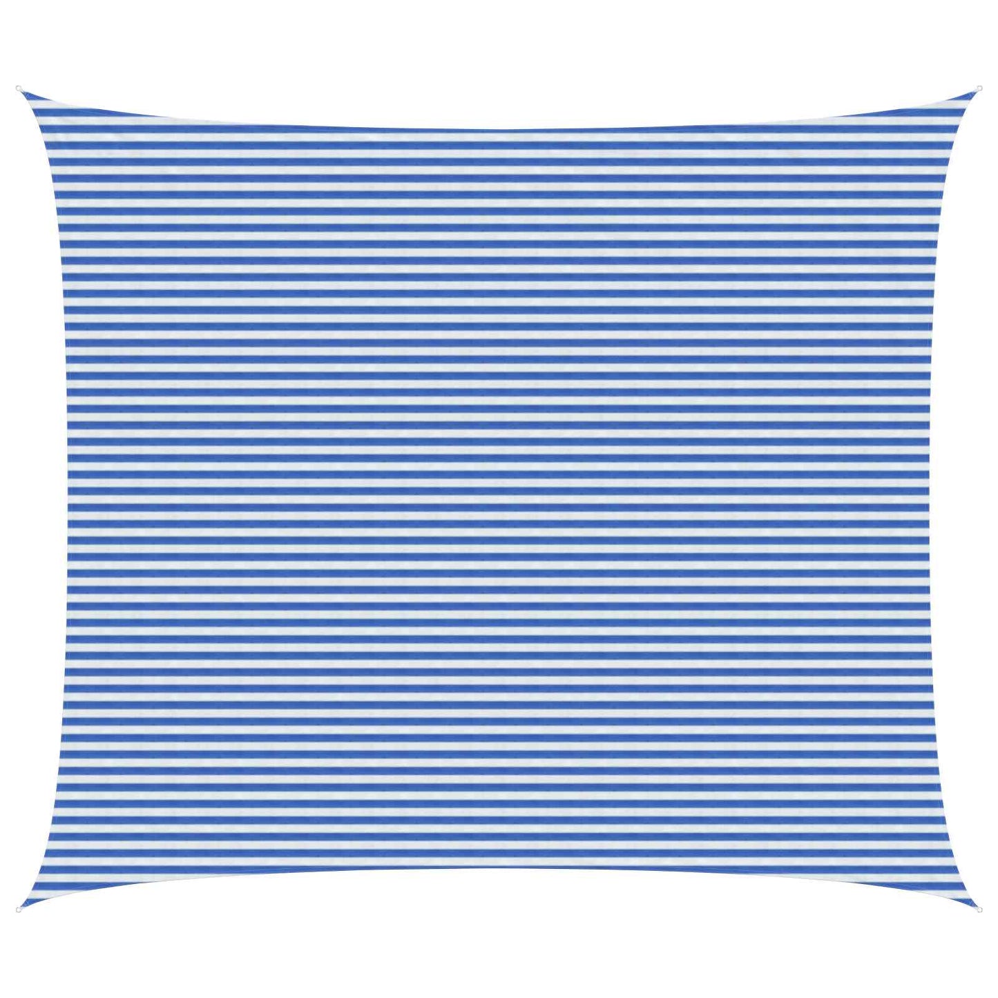 Zonneschaduwzeil Blauw en Wit 6 x 8 m HDPE