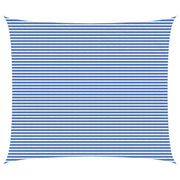 Zonneschaduwzeil 6 x 8 m blauw wit HDPE