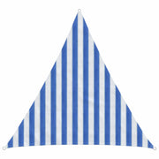 Zonneschaduwzeil 2x2x2 m HDPE blauw wit