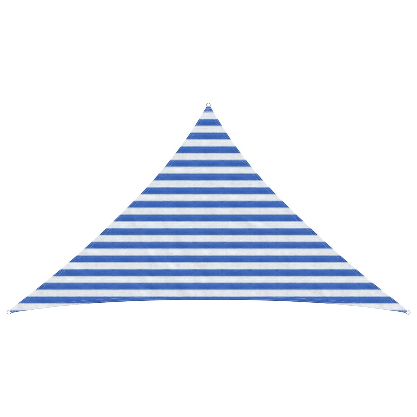 Zonneschaduwzeil Blauw en Wit 2,5 x 2,5 x 3,5 m HDPE