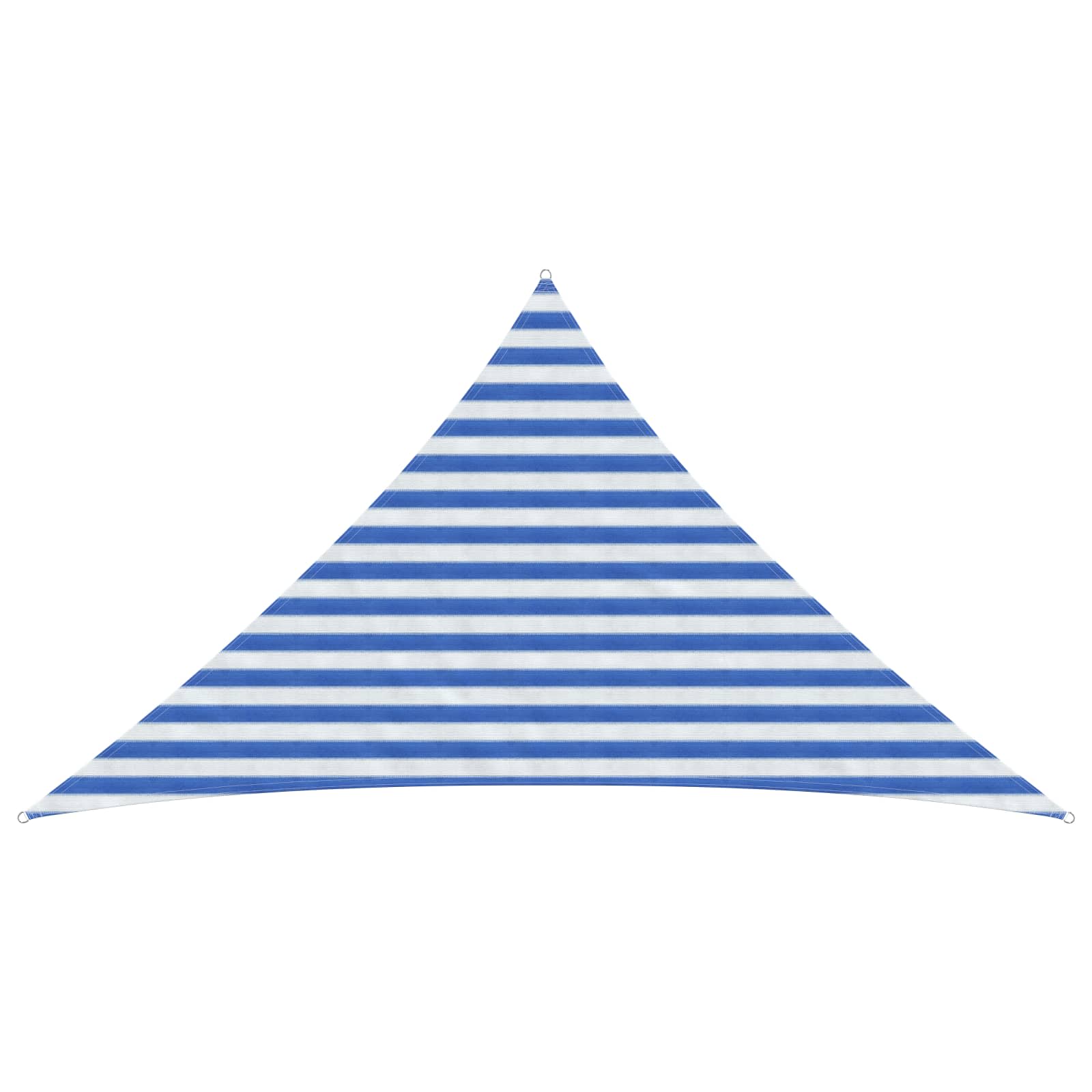Zonneschaduwzeil Blauw en Wit 2,5 x 2,5 x 3,5 m HDPE