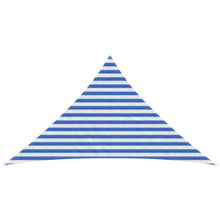 Zonneschaduwzeil Blauw en Wit 2,5 x 2,5 x 3,5 m HDPE