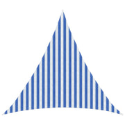 Schaduwdoek 3x3x3 m HDPE blauw wit