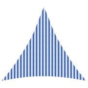 Zonneschaduwzeil 3,6x3,6x3,6 m blauw wit HDPE