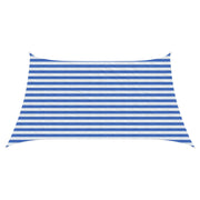 Zonneschermzeil 4x2 m blauw wit HDPE
